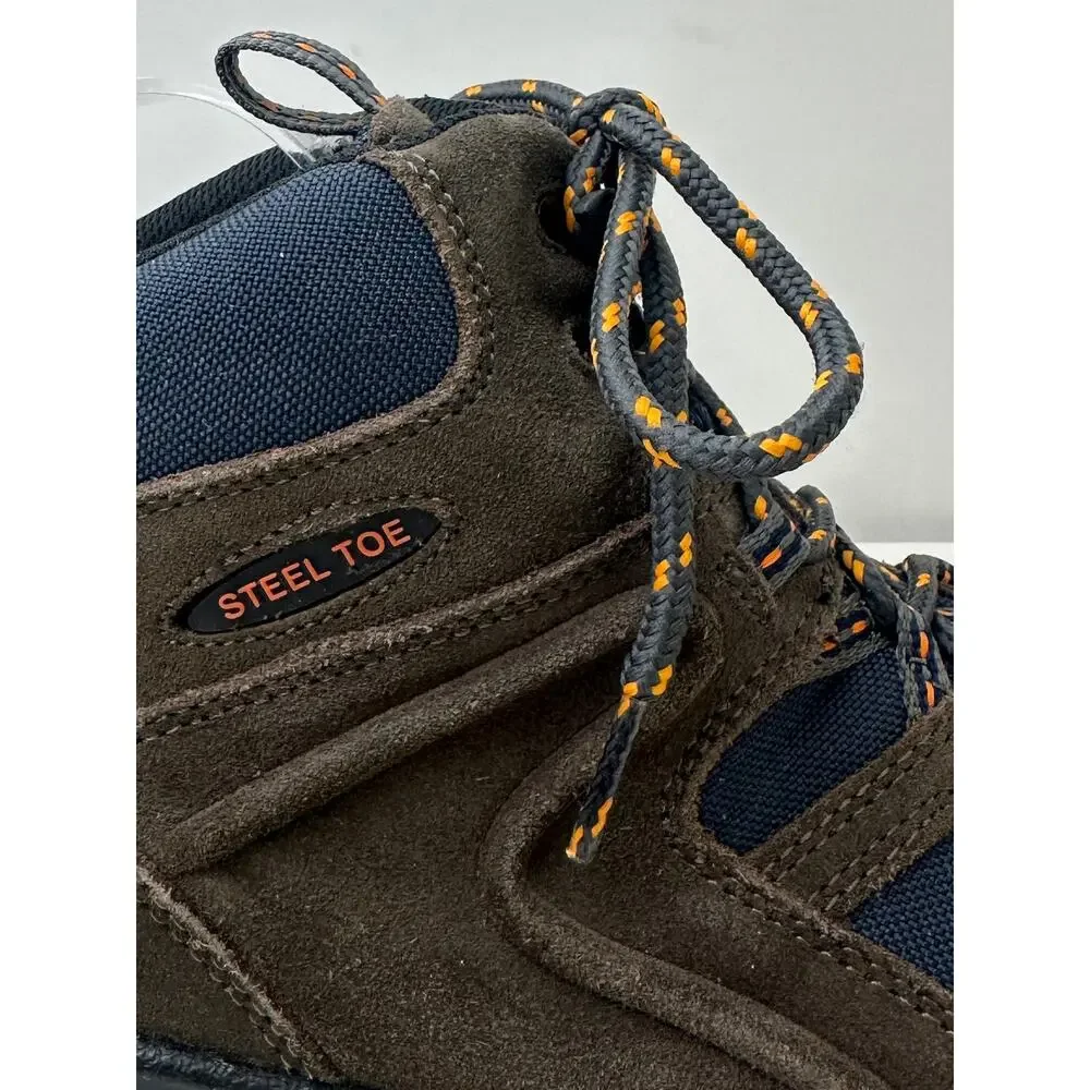 Wolverine Brighton Pewter/Navy Steel Toe Hiker Work Boots Men's Sz 9